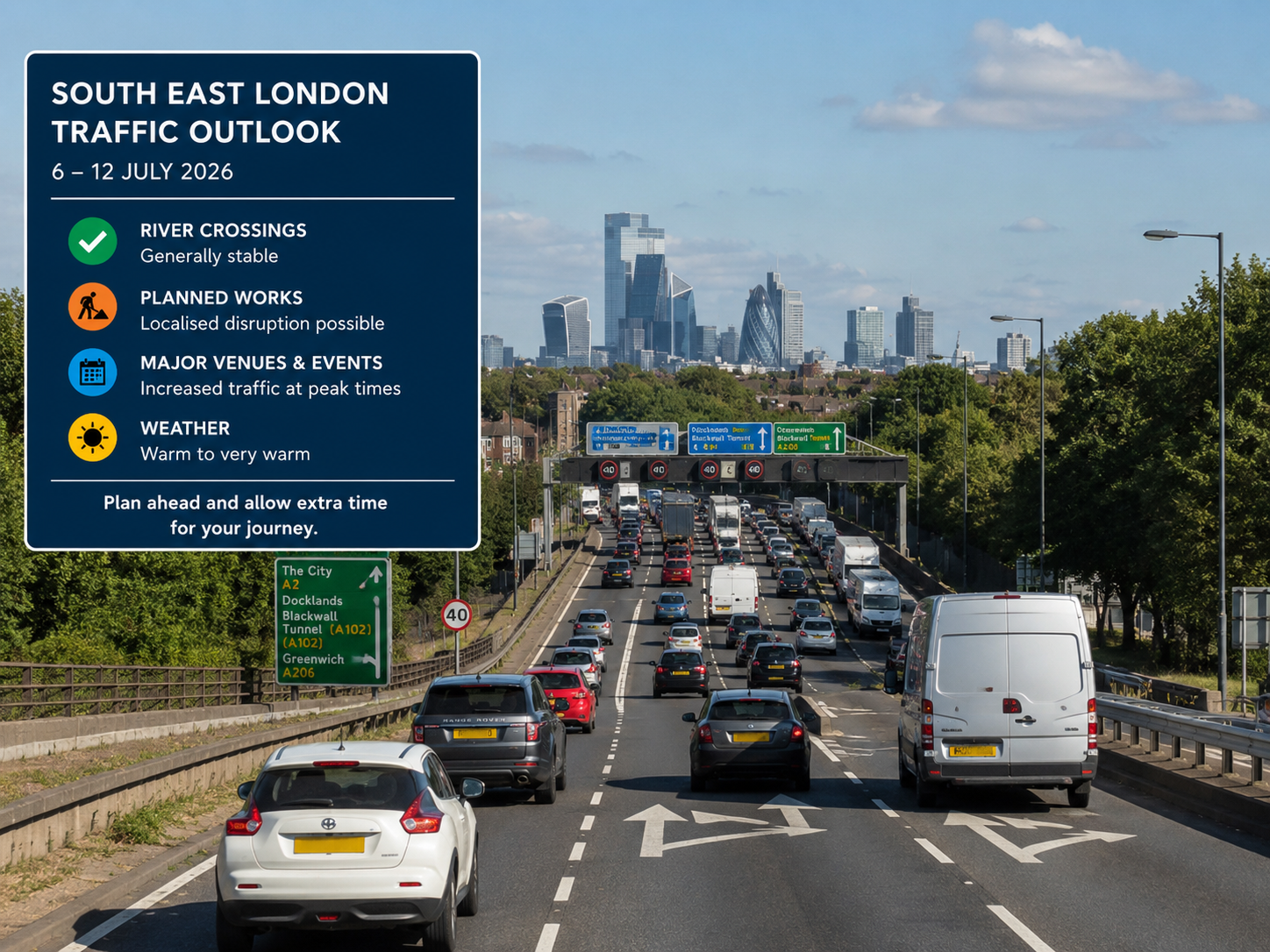 South East London Road Network Outlook Edition 001 • 6–12 July 2026