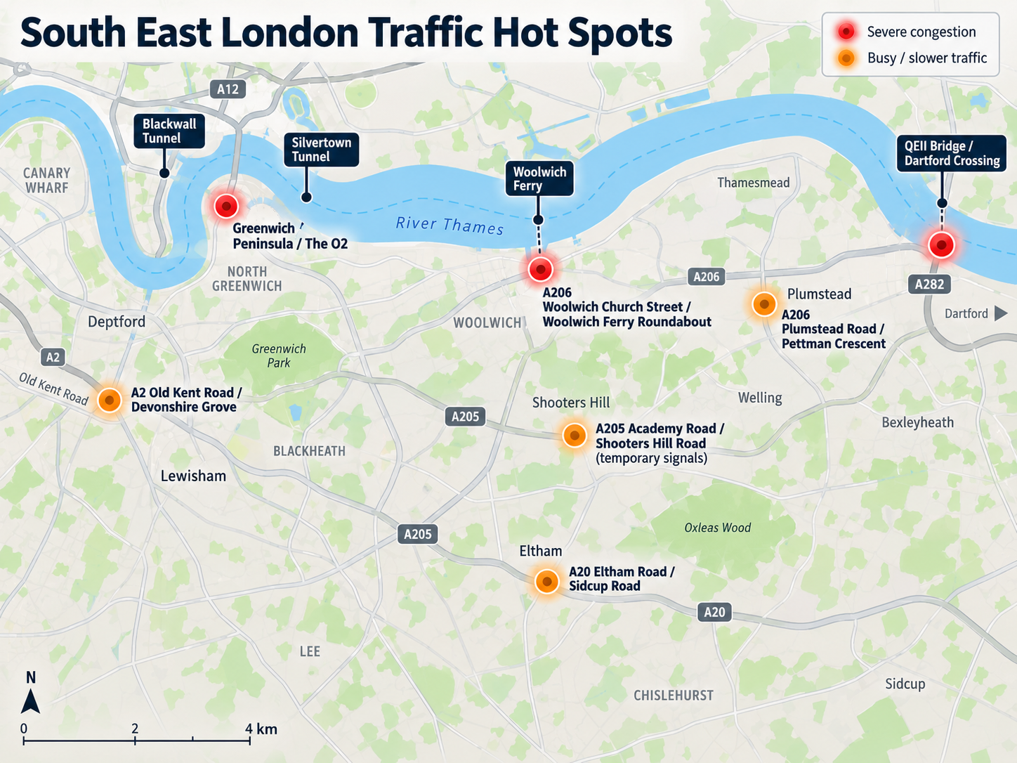 South East London Road Network Outlook | 7–14 September 2026